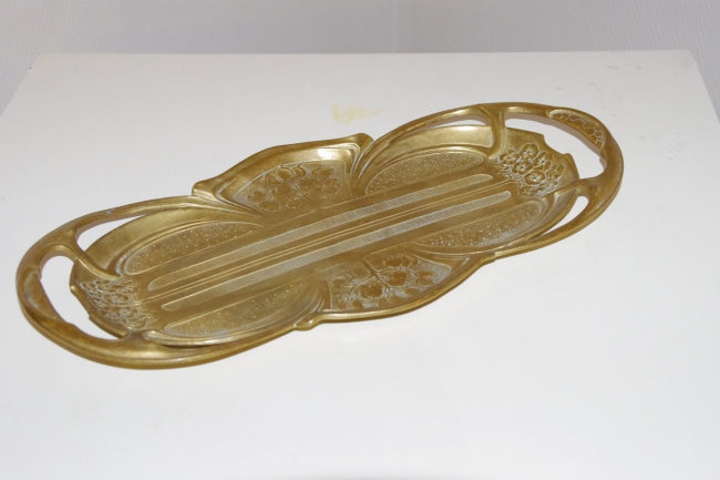 Art nouveau style cupper tray